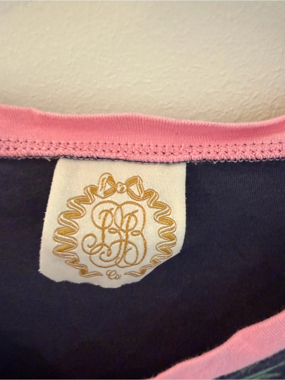 The Beaufort Bonnet Company Navy Duck Print V-Neck Pajama Set Pima XL